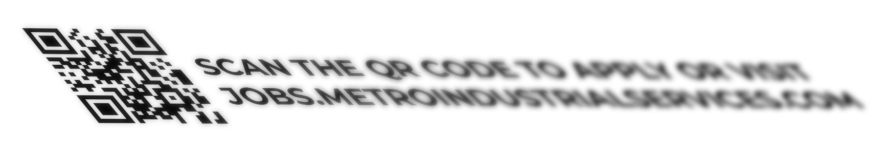 Quick and easy applications with Metro's QR code